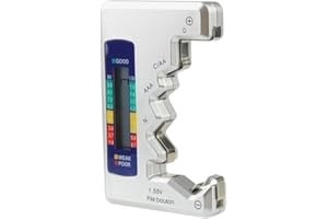 Mesee Universal Battery Tester with LCD Display, Multipurpose Digital Battery Capacity Detector Voltage Checker Tool Measure 