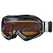 OutdoorMaster OTG Ski Goggles - Over Glasses Ski/Snowboard Goggles for Men, Women & Youth - 100% UV Protection (Black Frame + VLT 53% Orange Lens)