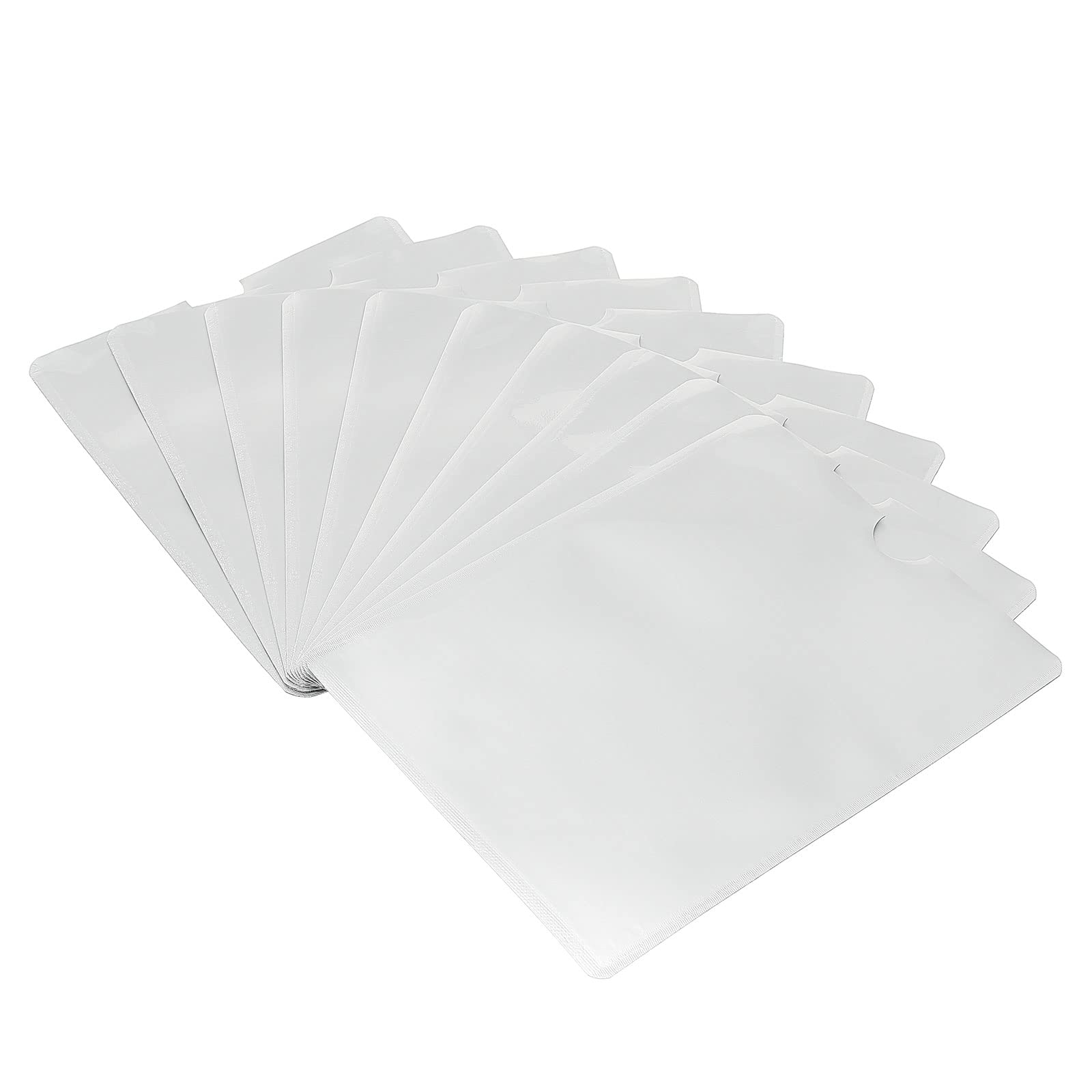 PATIKIL RFID Blocking Passport Sleeves, 30 Pack Anti-Theft Identity Protector for NFC Wallet Travel, White