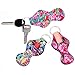 Thinvik 10 Pieces Chapstick Holder Keychain Neoprene Lip Balm Keychain Holder Travel Accessories(Multicolor 10 Pack)
