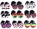 BodyJ4You 18PC Fake Plugs Logo Ear Gauge Cheater 00G Look 16G Pot Leaf Skull Stars Black Earrings