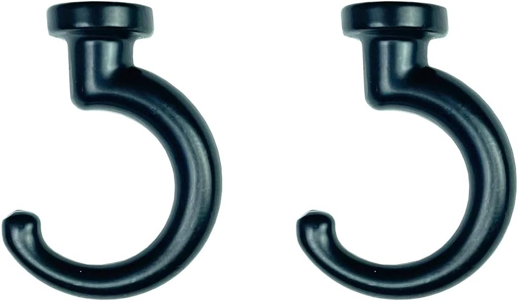 Outdoor Hanging Brackets - diplambr Classic Swag Hook Heavy Duty Ceiling Hook with Hardware for Ceiling Installation Cavity Wall Fixing Hanging Plants Chandeliers Wind Chimes etc. Indoor&Outdoor (2, Black)