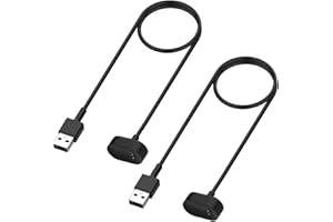 Emilydeals 2-Pack Charger for Fitbit Ace 2, Fitbit Inspire HR and Fitbit Inspire - Replacement USB Charging Cable Cord for Fitbit Inpsire, Inspire HR and Ace 2 [1m/3.3ft] (2)