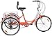 Barbella 26 Inch 3 Wheel Adult Tricycle Bike Cycling Pedal Cruiser Bicycles Folding Basket with Assembly Tools (Orange, 7 Speed)thumb 3