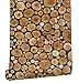 HaokHome 61101 Faux Stacked Chopped Log Woods Wallpaper Peel Stick Wall Murals 17.7