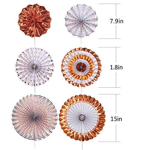 Treedeng 62 Pcs Balloon Rose Gold Birthday Decoration Package Balloon Deluxe Set Confetti Balloon Birthday Party Decoration