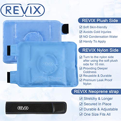 REVIX Ice Packs for Knee Injuries Reusable, Gel Ice Wraps with Cold