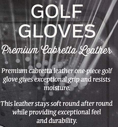 KIRKLAND-SIGNATURE-Golf-Gloves-Premium-Cabretta-Leather-Medium-Large-4-Pack