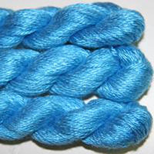Pepper Pot Silk -Single Ply-Cyan-128- THIS LISTING IS FOR 1 SKEIN