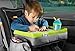 Kids Travel Tray - Soft and Sturdy Portable Lap Activity and Snack Desk for Cars, Planes and Strollers - Extra Deep Cup Holder, Reinforced Lip - Carry as Backpack or Messenger Bag - by Maygree