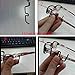 Bike Eye Glasses Rearview Mirror, 1Pcs Lightweight Biking Winter Mirrors Clear Mountain Bicycle Helmet Rear Mirrors for Cycling, Hiking, Bike Accessories, Black and Silver