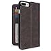 Twelve South 12-1660 BookBook for iPhone 8 Plus/ 7 Plus/ 6 Plus | 3-in-1 leather wallet case, display stand and removable shell (brown)