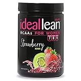 IdealLean, BCAAs For Women, Strawberry Kiwi - Build Lean Muscle Now with Branched Chain Amino Acid; Burn Fat with IdealLean’s Fat Loss Blend; 0 Carbs, Sugars, and Calories, 30 Servings