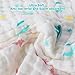 Baby Washcloths, Ricdecor Soft Bath Towels Cotton Cloth Muslin Reusable Wipes Dye Free Perfect for Baby Bath 6 Pack 10”×10” (Pattern 5Pack)