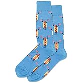 Hotsox Men's Fourth Of July Hot Dog Crew Socks 1 Pair