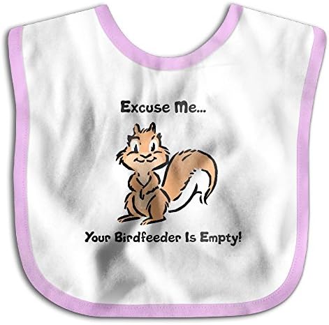 Excuse Me Your Birdfeeder Is Empty Funny Cotton Saliva Towel Infant Bibs Kids Girl Boy Baby Lunch Bib