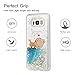 YOKIRIN Galaxy S8 Plus Case, Liquid Glitter Silicone Quicksand Case Floating Moving Bling Hearts Sparkly Print Clear Shockproof Protective Cover for Samsung Galaxy S8 Plus, Cat & Fish Love