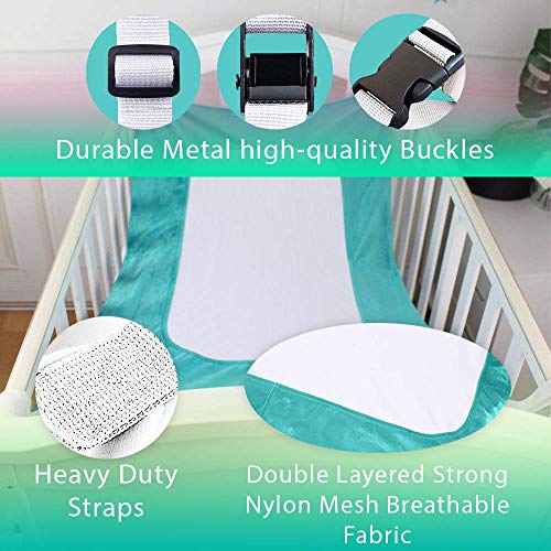 Upgraded Baby Hammock for Crib - Safe Comfortable Healthy Sleep for Newborn - Essentials Bassinet Breathable Mimics Womb Cradle for Boys Girls- Travel Portable Mesh Nursery Nap Reduce Risks Infant Bed