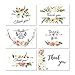 Thank You Cards Floral Flower Greeting Cards Notes for Wedding, Baby Shower, Bridal, Bussiness, Anniversary- 6 Design Blank Inside 4 x 6 inch- Including white envelope