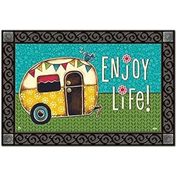 funny camping door mats