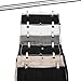 USTECH 6 Tier Skirt Pants Hanger Chrome Metal Organizer (1 Pack)