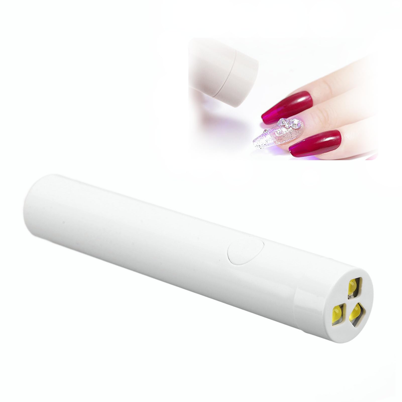 Mini U V Lamps,Innovative Gel Nail Lamp Pen,Handheld Flash Cure Nail Lamp, U V Lamp for Gel Nails, Quicky-Dry Nail Light, Portable USB Nail Dryer for Travel Manicure for Girl Woman Home
