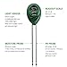COLIBYOU Soil Meter, 3-in-1 Soil Tester Kit Moisture Soil Meter with Light, PH & Acidity Meter Gardening Tools for Plant, Lawn, Farm, Indoor/Outdoors to Use, Easy Read Indicator (No Battery needed)