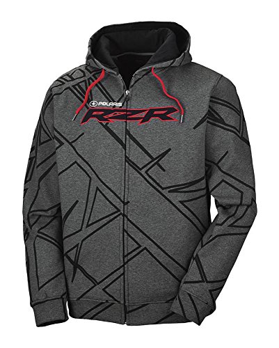 Genuine Men's Polaris Drift RZR Zip Up Hooded Hoodie Sweatshirt