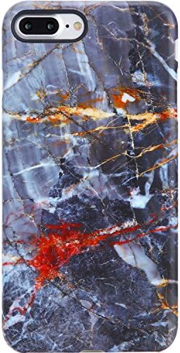 VIVIBIN iPhone 7 Plus Case,iPhone 8 Plus Case,Cute Gray Marble for Women Girls Clear Bumper Best Protective Soft Silicone Rubber Matte TPU Cover Slim Fit Best Phone Case for iPhone 7 Plus/8 Plus