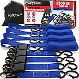 FORTEM Ratchet Straps, 2300lb Break Strength, 4