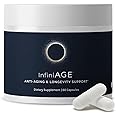 InfiniWell InfiniAGE Longevity Support, 60 Capsules (30 Day Supply), Healthy Aging Support Dietary Supplement, with Zinc, NAC, Luetin, Eclipse Bio-Age Complex