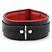 Maya Collar Premium Full Grain Leather Handmade Collar (Red, Small)