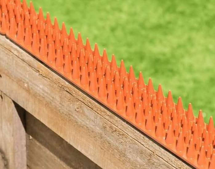 Primrose Fence Spikes - Cat Garden Wall Security Anti Climb Detterent Spike Strips - Terracotta - Pack of 10