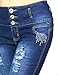 Women Sexy Stretchy Fitted Butt Lifting Design Denim Capri Jeans Collection