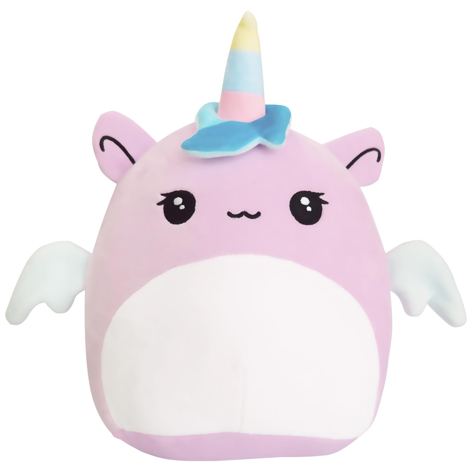 POPOYU 20cm Unicorn Plush Pillow Toys,3D Cute Stuffed Unicorn Pillow Doll Squishy Cotton Plushies Doll,Super Soft Toy Gift for Kids Girls Birthday Present Kids Collection Home Decoration — image 1
