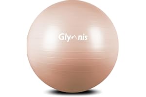 Glymnis Exercise Ball Yoga Ball Anti-Burst Balance Ball for Yoga, Birthing, Fitness, Stability, Core Exercise, Slip Resistant