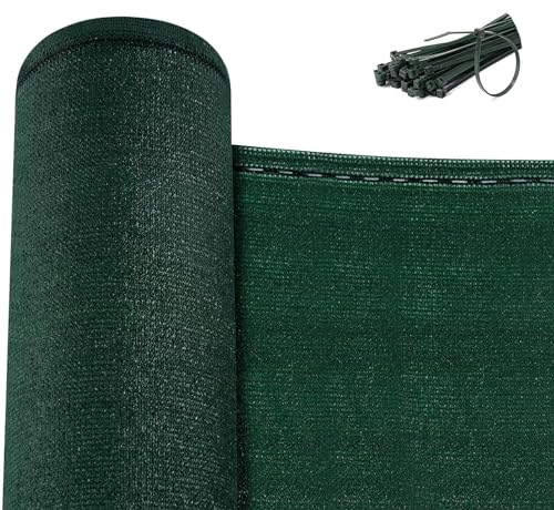 WOLTU Zaunblende 1,5x15 m sichtschutz Zaun aus 180 g/m² HDPE Tennisblende Sonnenschutz Wetterfest Schattiernetz mit Kabelbindern Gartenzaun Windschutz