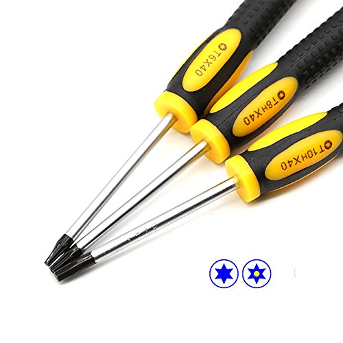 image for Fixinus Set of 3 T6 T8 T10 Torx Repair Screwdriver Set for Xbox One Xb