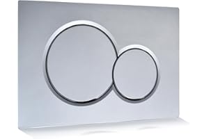 PuritySage Wall Hung Toilet Water Tank Dual Flush Plate,Compatible with Geberit Sigma01-115.770.21.5,Noise Reduction,Toilet Replacement Parts with Plastic,Easy Installation(Plated)