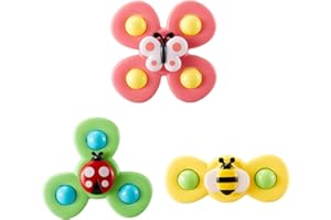 USOWAY Spinner Toys for Babies |Suction Cup Spinners for Babies |Baby Fidget Spinner Suction Bath Toys for Kids Ages 1-3 |Baby Spinners with Suction Cups