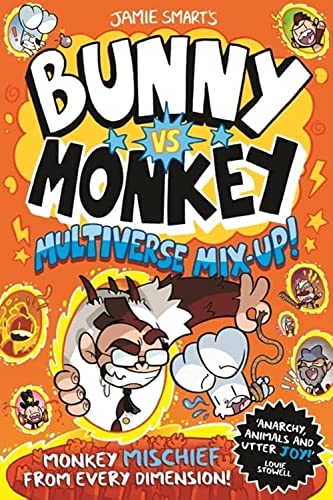 Bunny vs Monkey 7 Books Collection Set By Jamie Smart (Bunny vs Monkey, Supersonic Aye-aye, The Human Invasion, Rise of the Maniacal Badger, the League of Doom!, Multiverse Mix-up & Machine Mayhem)