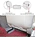 EDEALYN 2 PCS Universal Car Seat Covers PU Leather Bottom Seat Cover Car Interior Accessories Car Seat Protector Covers (Black)