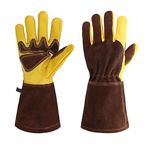 RXG Top Grain Leather MIG Welding Gloves, Seamless Index Finger And