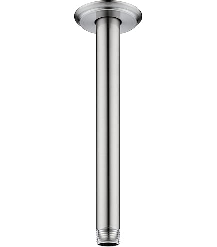 AONEON Regenduschkopf 25,4 Cm Mit Wasserfall-Effekt – Verstellbar, Selbstreinigend, Gebürstetes Nickel
