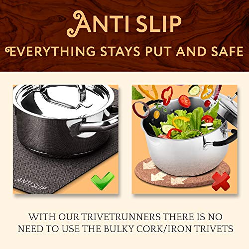 Anna Stay Placemats Set of 6 Modular Place Mats and Trivets for Hot