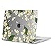 GMYLE MacBook Pro 13 Case 2018 2017 2016 Release A1989/A1706/A1708 With/Without Touch Bar, 3 in 1 Bundle White Floral Bloom Plastic Hard Case with Keyboard Cover & Felt Storage Pouch Bag
