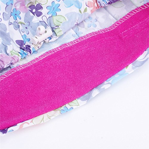 YOOBNG Women Scrub Bouffant Hat Cap Adjustable Classic Beauty Print Floral Cute One Set
