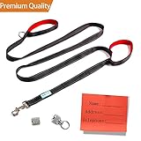Dog Leash, 8 Feet Extra Long Lead with Traffic Padded Handles, Heavy Duty Nylon Dog Training Leash