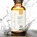 Organic Vitamin C Serum For Face 20% - Best Topical Vitamin C - Created With Vitamin C And E + Ferulic Acid + Vegan Hyaluronic Acid - Perfect For Neck & DÃ©colletÃ© - Powerful Non GMO - Developed To Reduce Fine Lines And Wrinkles, Fade Sun Spots And Skin 