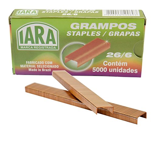 GRAMPO 26/6 2-20 FOLHAS TIPO COBREADO 5000 UNIDADES